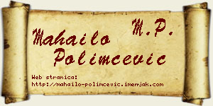 Mahailo Polimčević vizit kartica